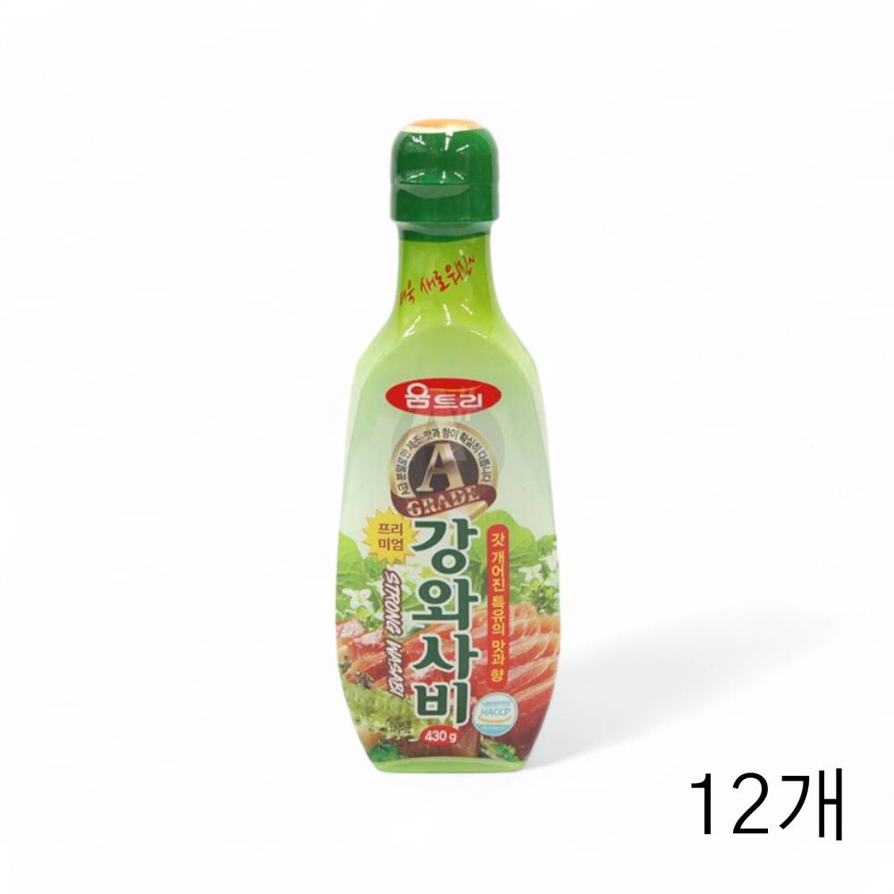 움트리 프리미엄 강와사비 430g X 12개 고추냉이 와사비소스 고기와사비 초밥 회와사비