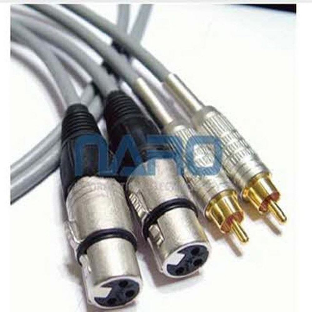 CN XLR 암 RCA 변환 케이블 2M 1쌍 4E6ATG 제작