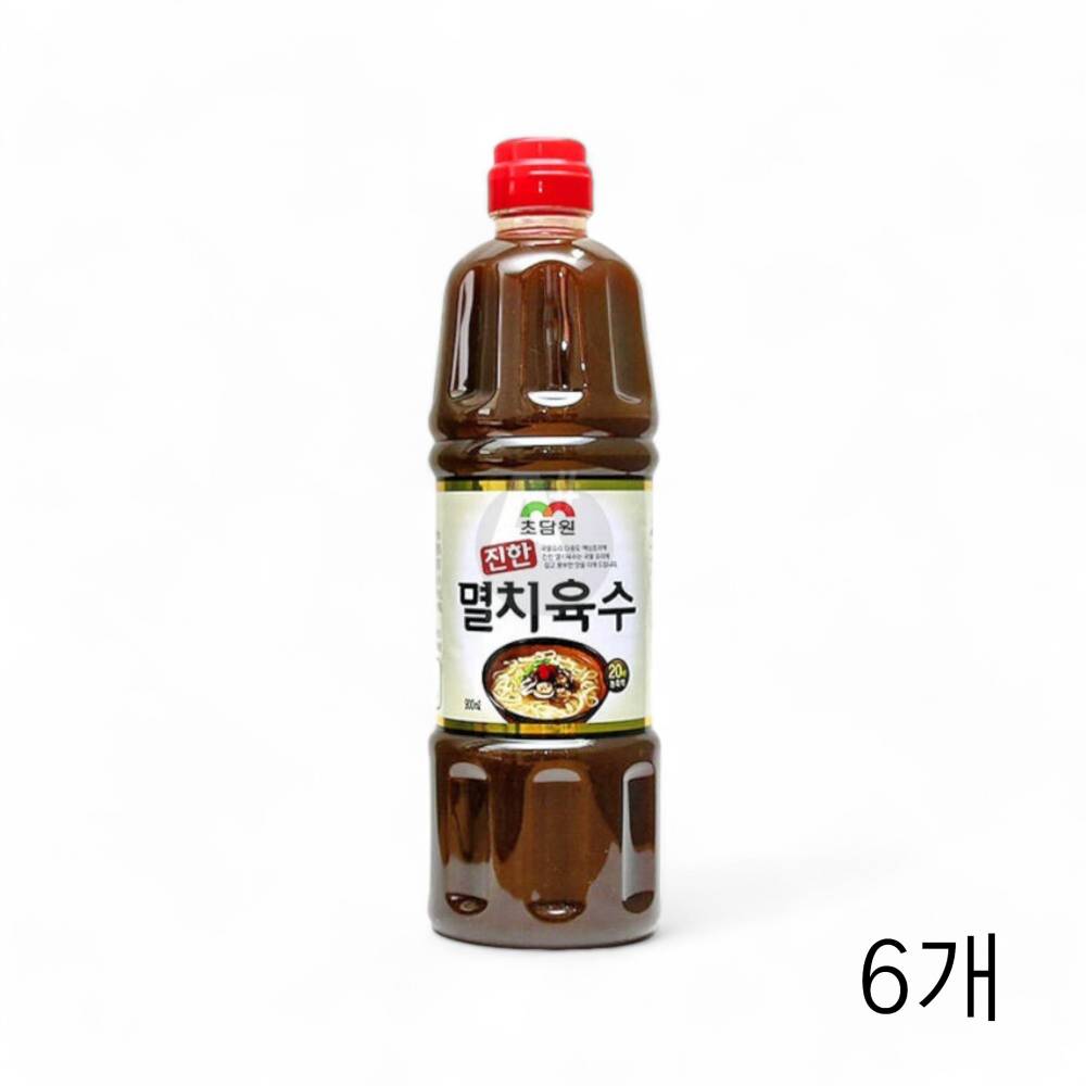 초담원 멸치다시 900ml X 6개 만능멸치육수 전골 샤브샤브 육수베이스 잔치국수육수