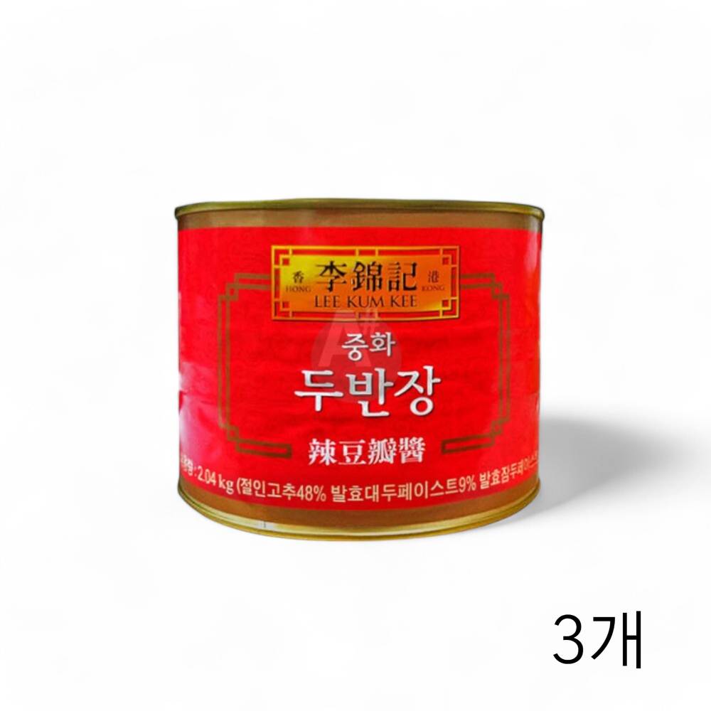이금기 중화 두반장 2.04Kg X 3개 중식재료 대용량 식재료 감칠맛 중국소스 중화요리