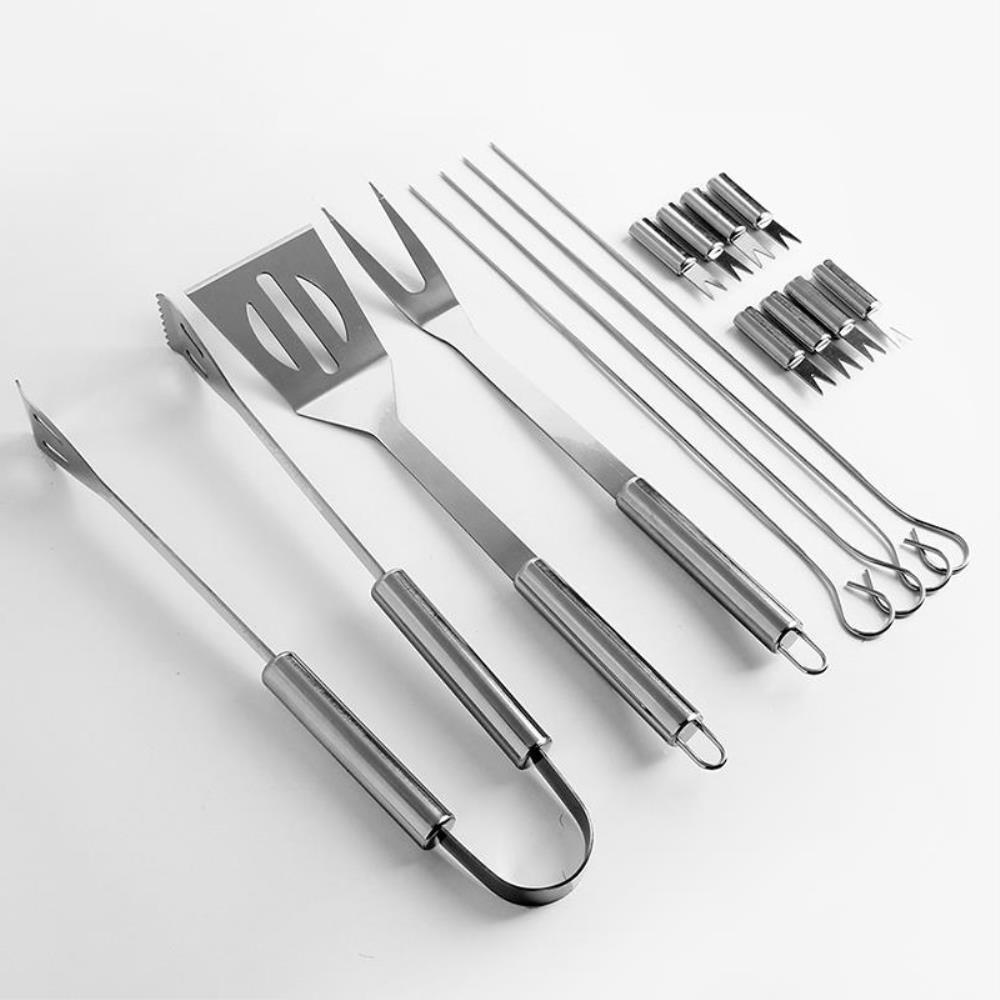 캠핑툴 바비큐 조리도구 15p 세트 바베큐칼 캠핑집게