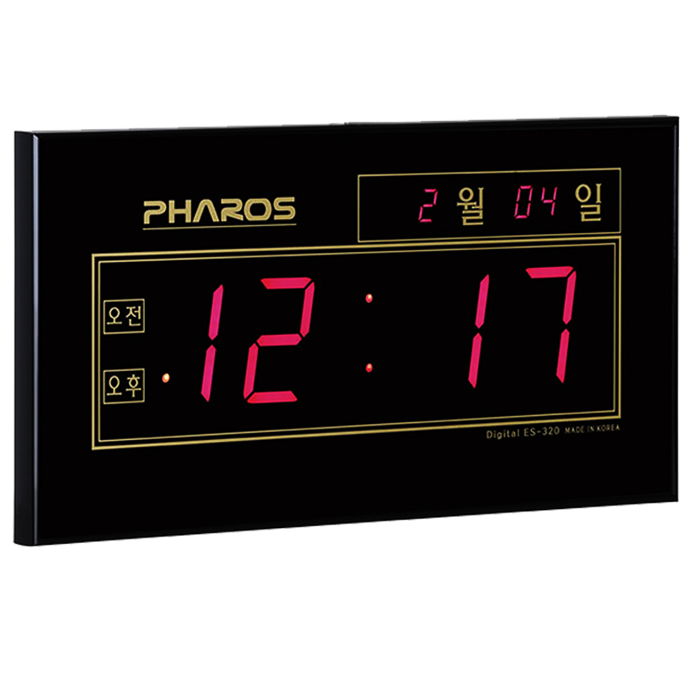 디지털 벽걸이시계 LED 전자 벽시계 무소음 사무실 거실 각인무료인쇄 PHA-D320