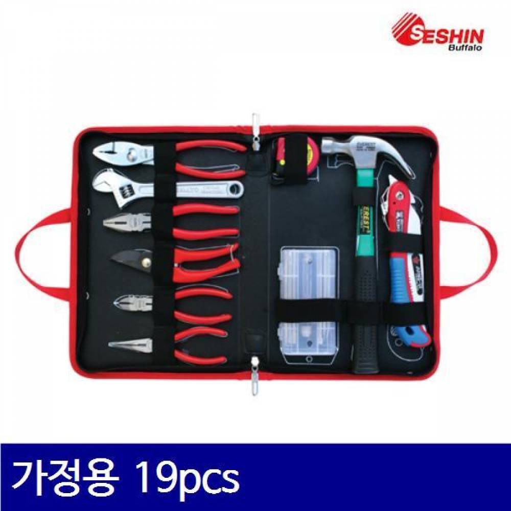세신버팔로 1000025 가정용 공구세트 가정용 19pcs 340 x 210mm (1EA)