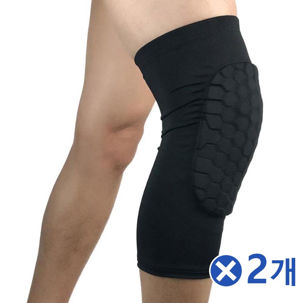 벌집블럭 쿠션 무릎 보호대 블랙 1p-XLx2개 관절보호