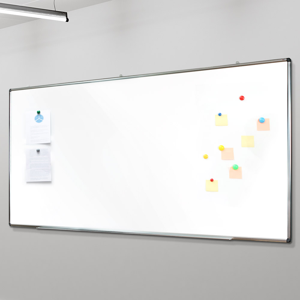문교 이동식 자석부착 화이트보드 세트 240 x 120 cm 강의칠판
