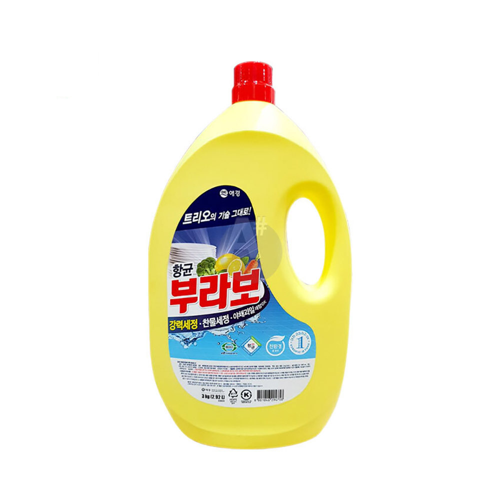 애경 항균 부라보 주방세제 3kg X 4개