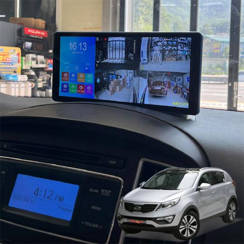 더뉴스포티지R 제임스W 10.1인치 4채널블랙박스