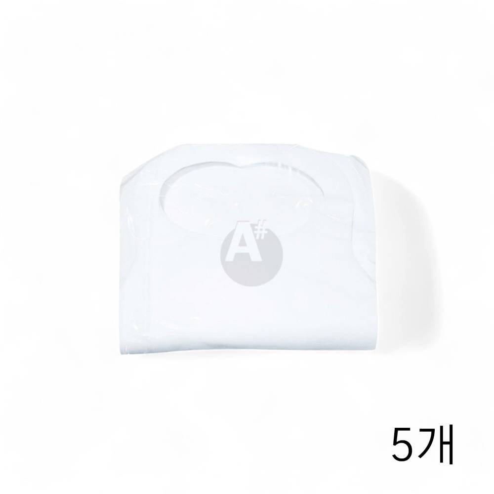 깔끔이 화이트 부직포 일회용 앞치마 (40X72cm) 100입 X 5개 고깃집 식당앞치마
