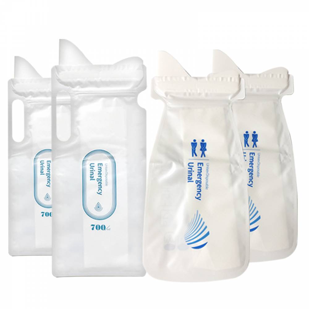 비상용 소변기 700ml 일회용 이동식 소변봉투 100개(25봉) 세트