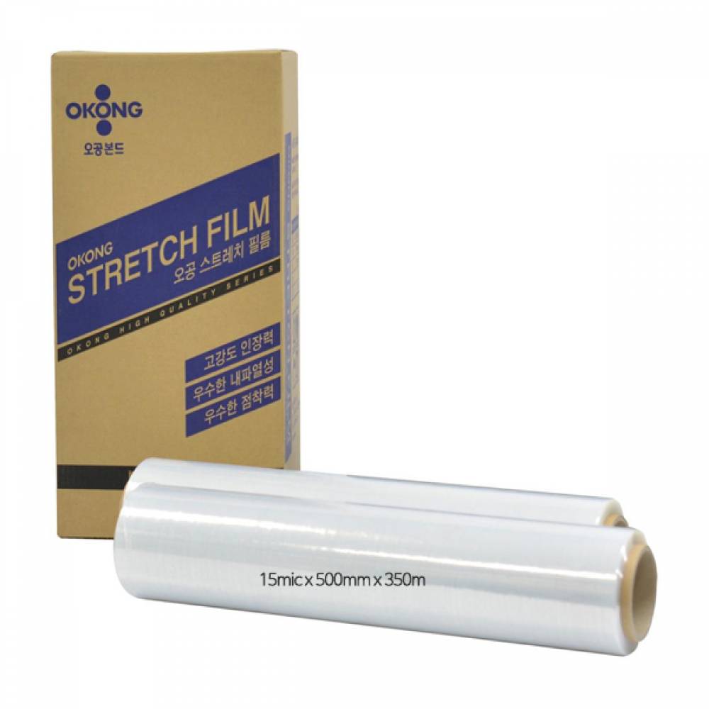 오공 스트레치필름 산업용 공업용랩 15mic x 350m(4개입)