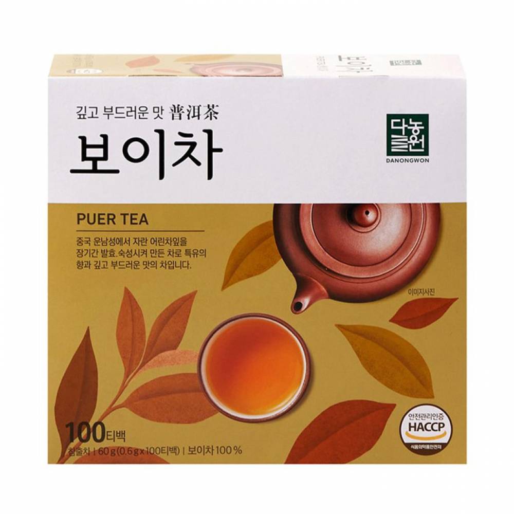 다농원 보이차 100티백 1BOX (16개입)