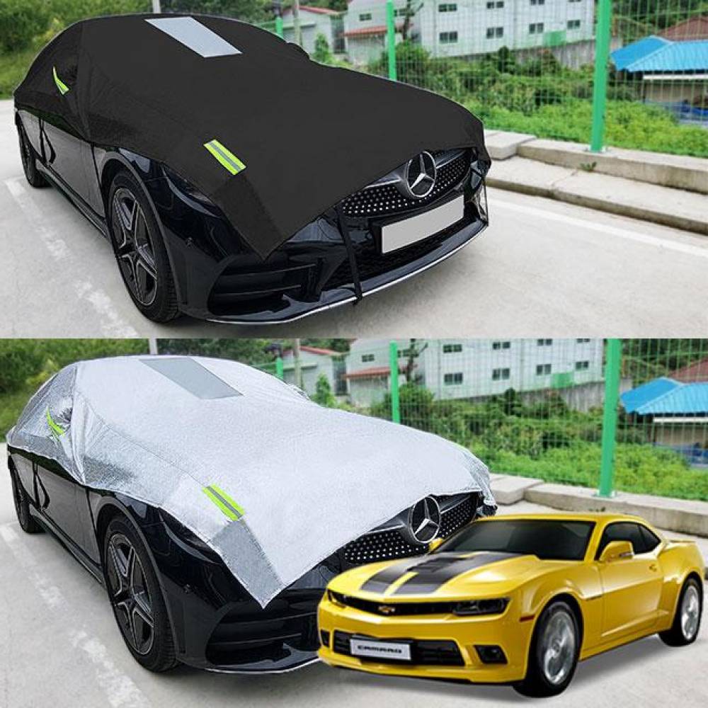 카마로 자동차커버 반커버 성에방지 커버
