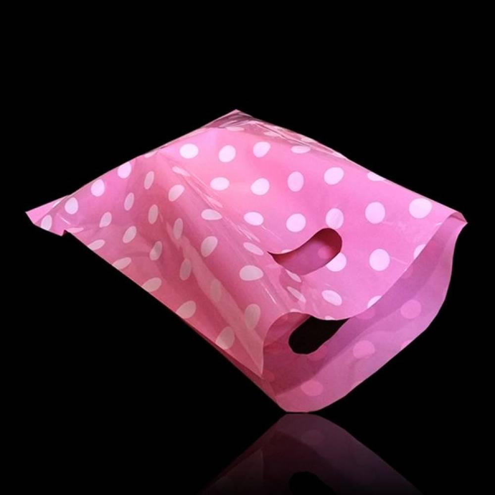 화이트도트 질긴 PE 펀칭 쇼핑백 40cmX50cm 150P