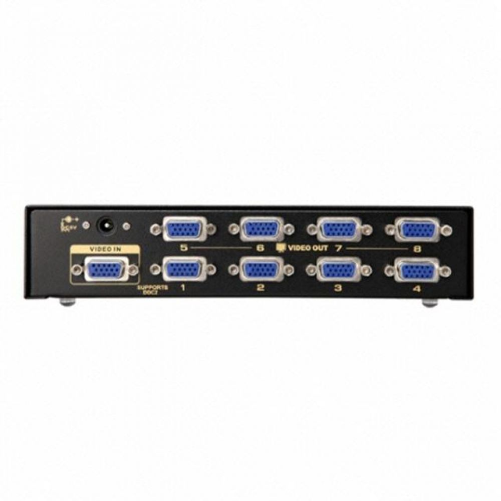 1대8 VGA 모니터분배기(450MHz/DVI 인터페이스지원) ( NEXT-2508VSP )