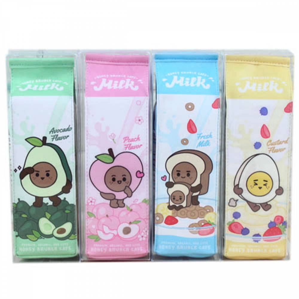 허니브런치 카페 우유 필통 X8개
