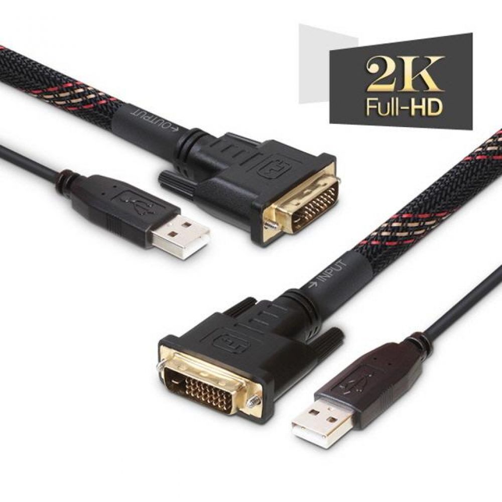 영상케이블 액티브타입 장거리 DVI 케이블 리피터 내장 20M