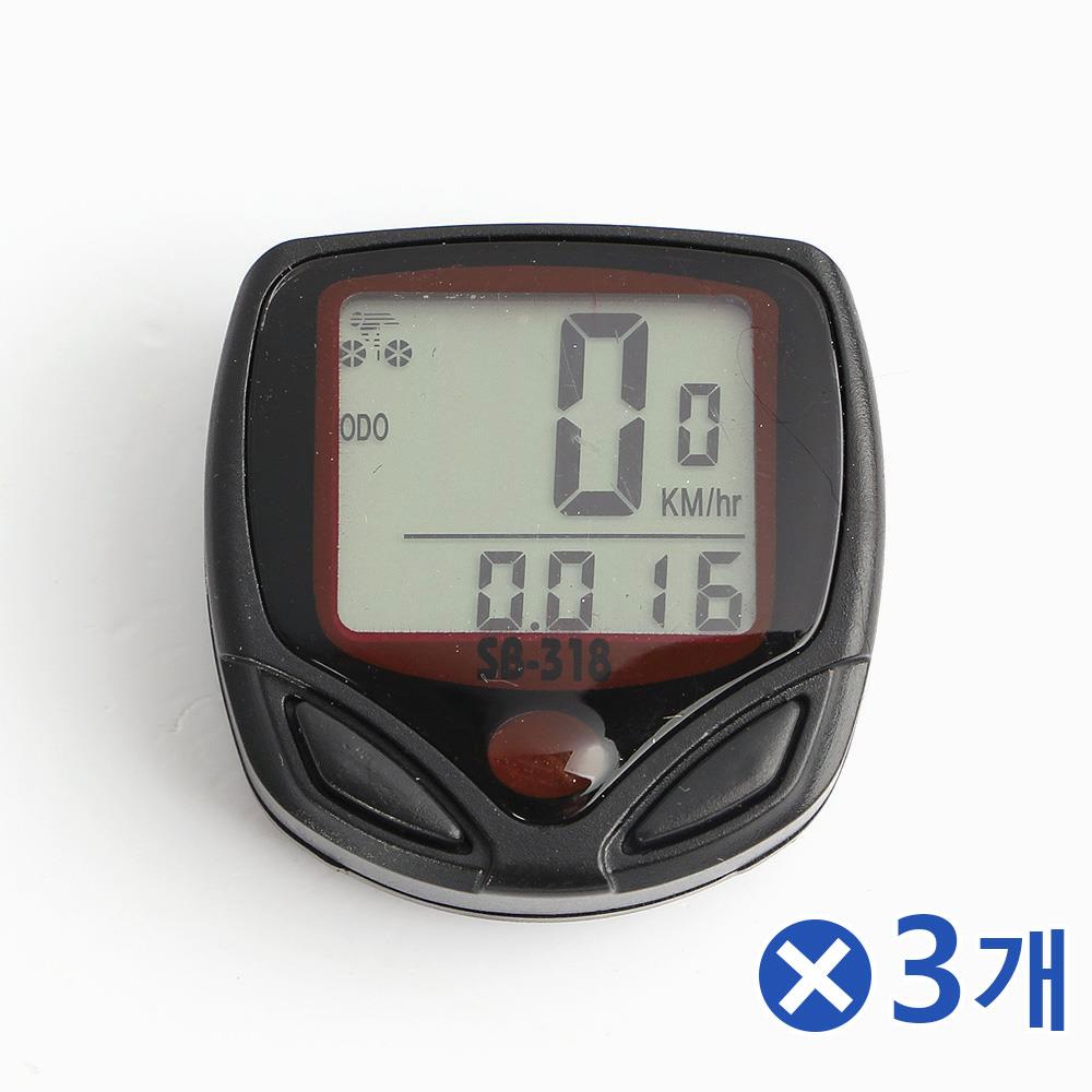 15가지 다기능 디지털 자전거 속도계x3개 자전거속도