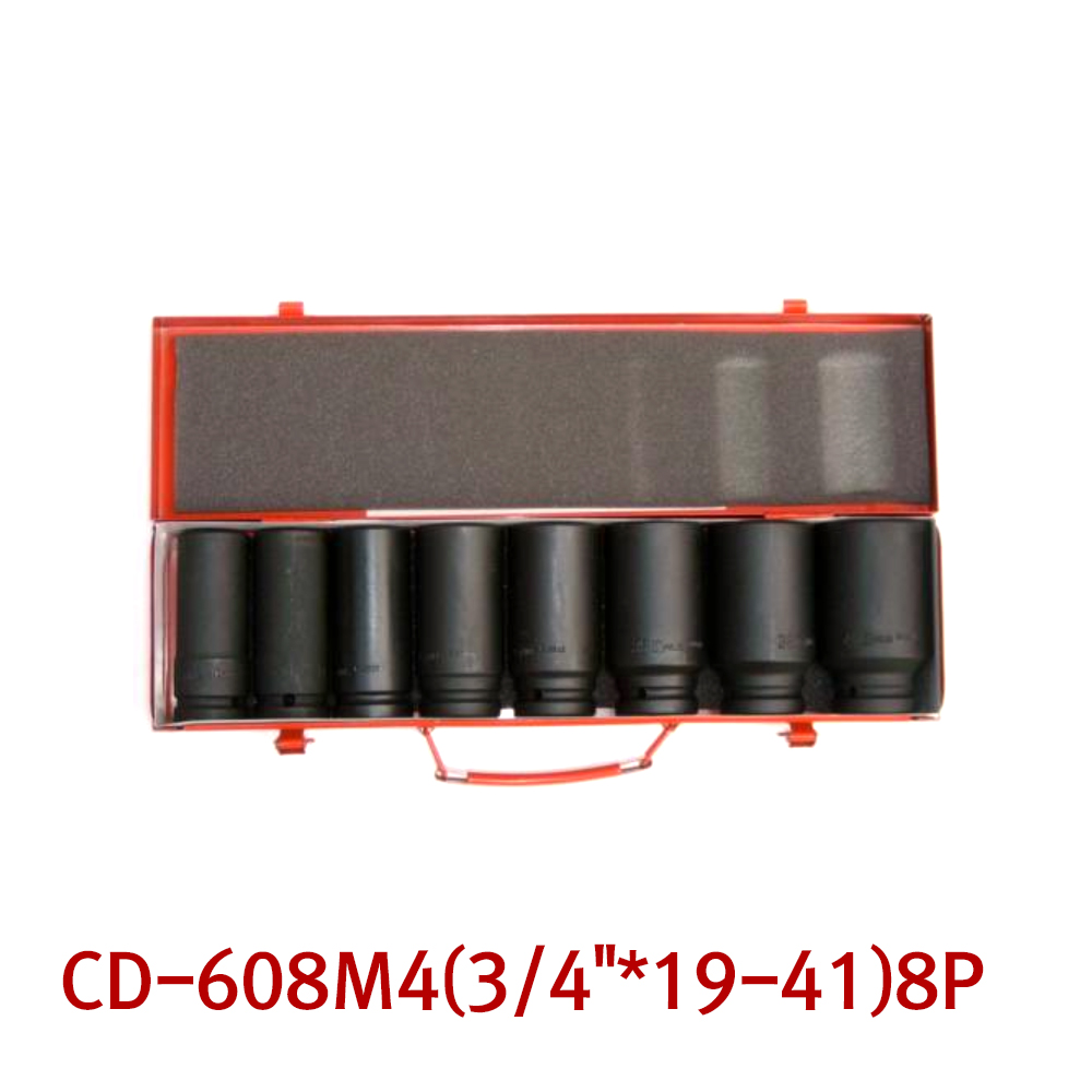 지니어스 임팩트 소켓세트(롱) CD-608M4 3/4인치 8PCS
