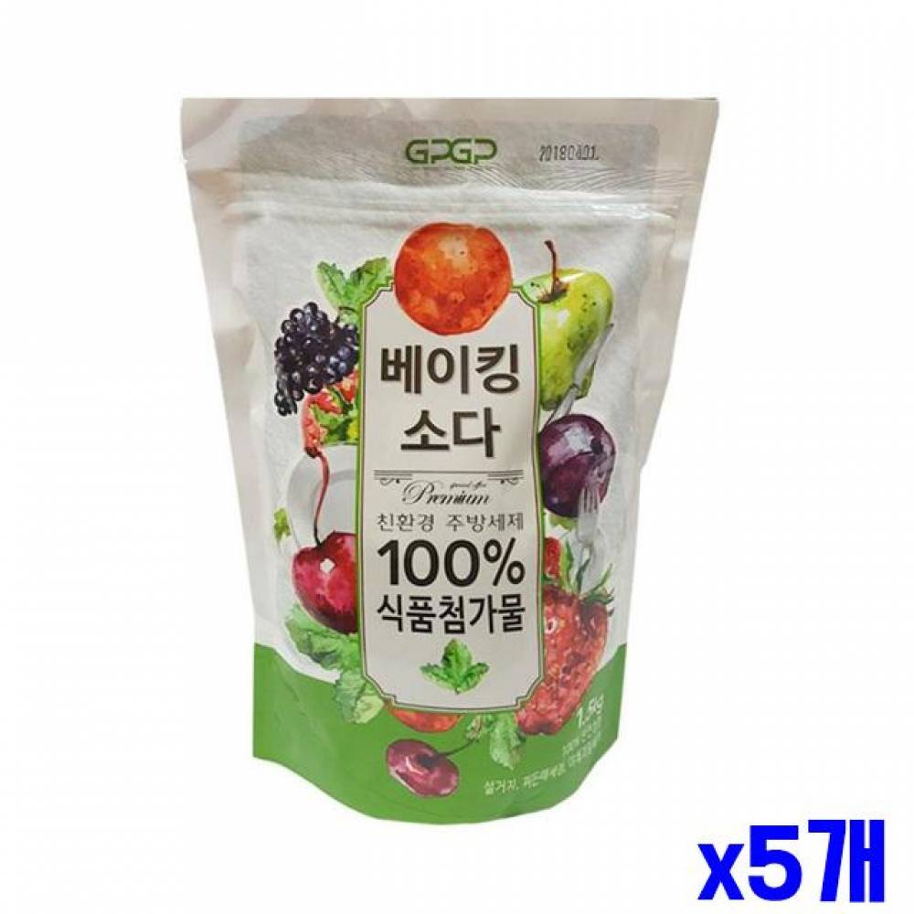 베이킹소다 주방세제 1.5KG X5개
