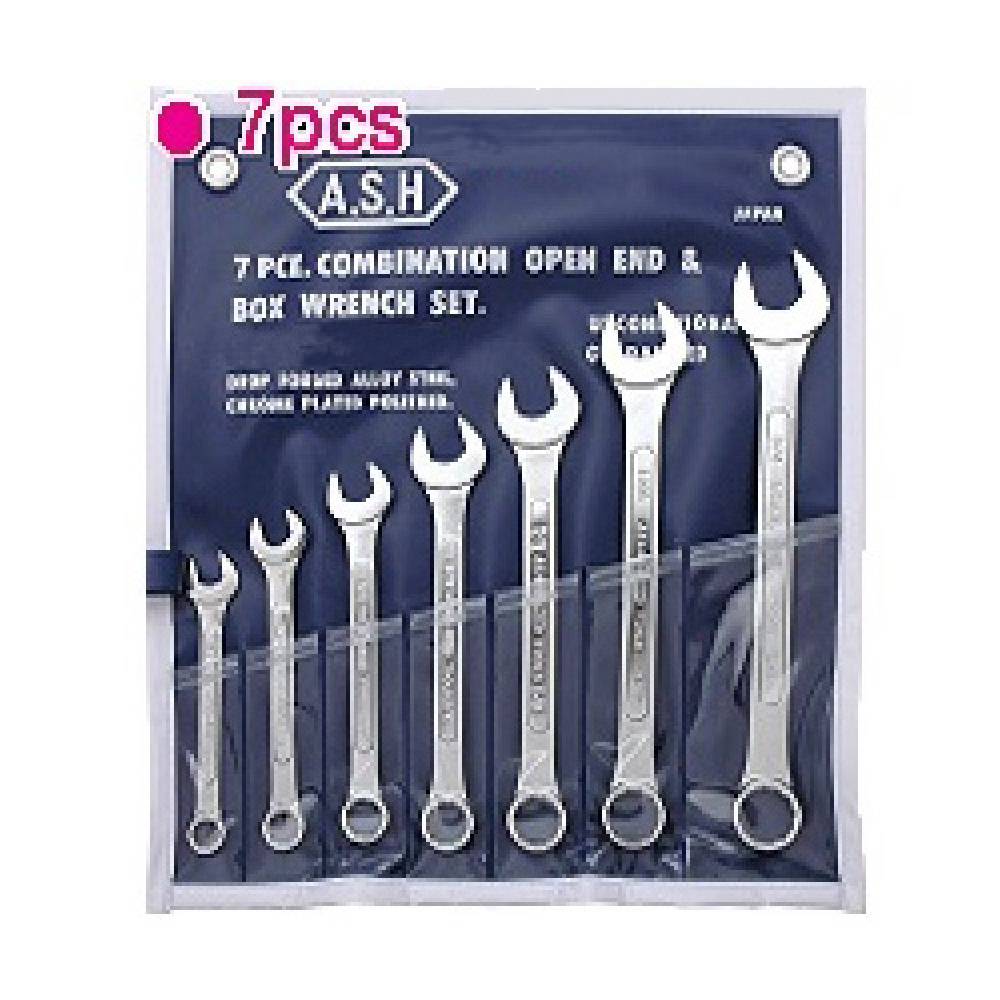 아사히 콤비네이션렌치 세트 7pcs (mm)