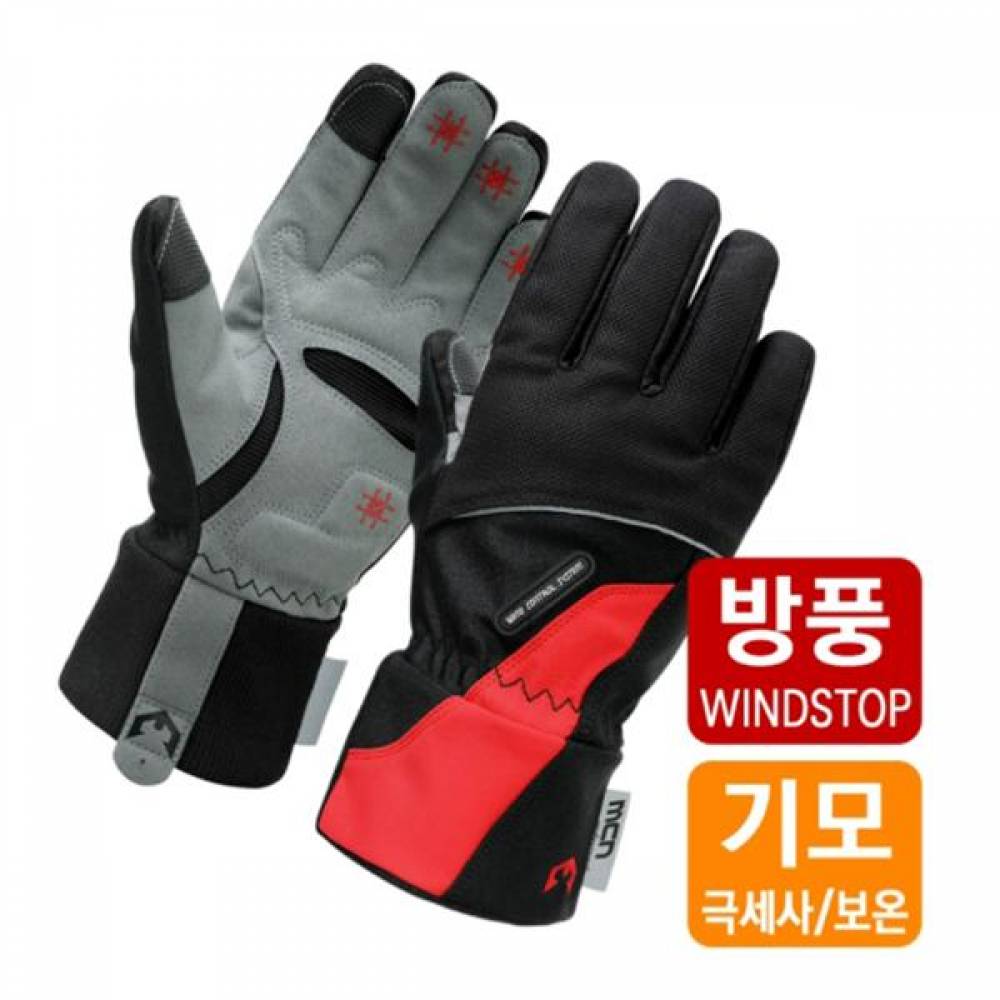 MC-SS364 방풍 기모 겨울장갑 레드