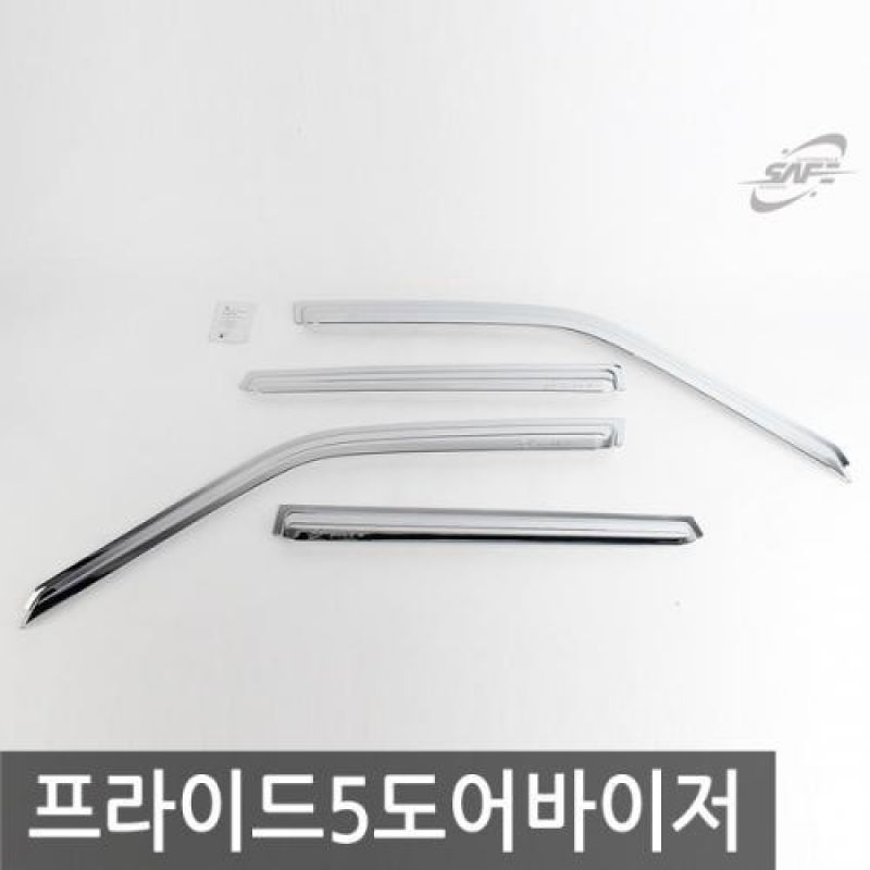 프라이드 5도어 (92년_00년) 크롬윈도우바이저 4pcs 차량용 썬바이저 도어바이저
