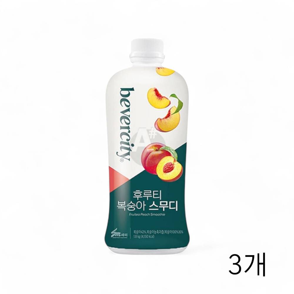 베버시티 후루티 딸기 스무디 1.8kg X 3개 요거트 카페음료 대용량 식재료 음료베이스