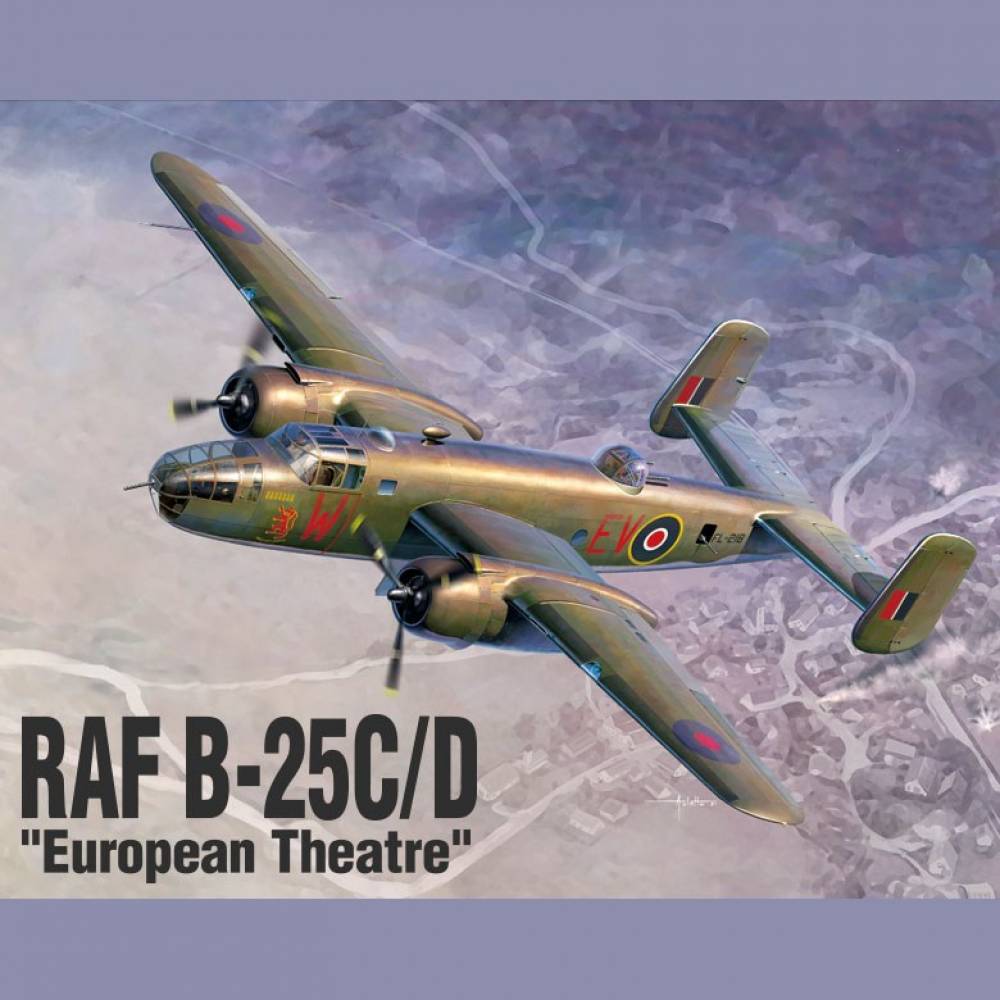 48sc 영국공군 B25CD 유럽전선
