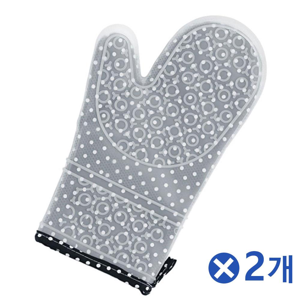 이중커버 실리콘 오븐장갑 1P 30cmx2개 주방오븐장갑