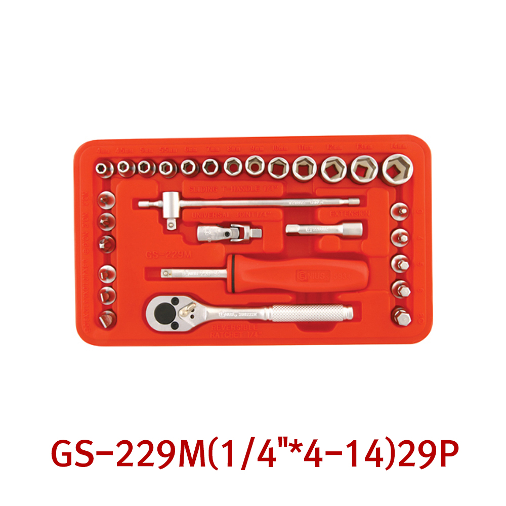 지니어스 핸드소켓세트 GS-229M 29PCS