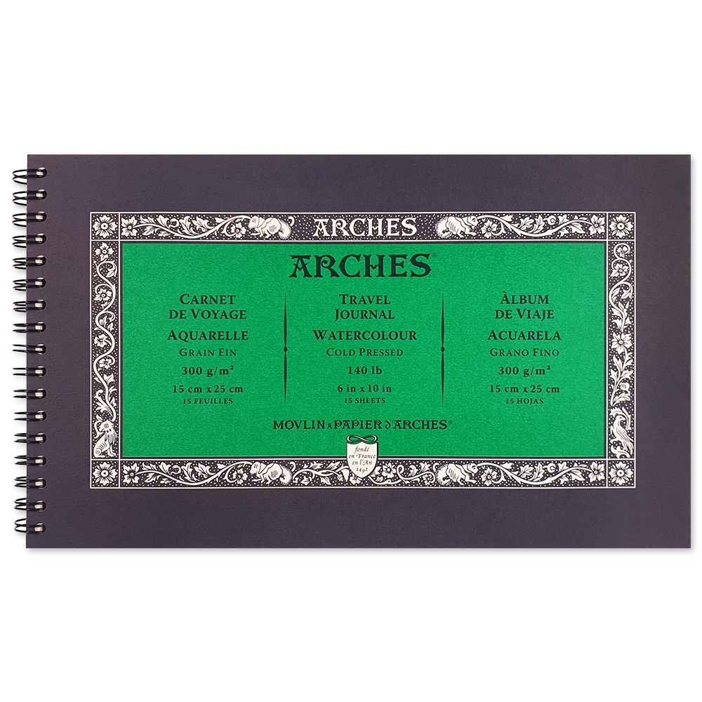 아르쉬 Arches 트래블북 300g 황목 15x25cm 야외스케치북