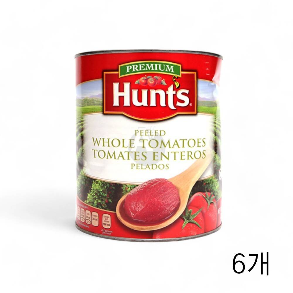 헌트 토마토홀 2.89Kg X 6개 미국산 업소용 식당용 라자냐 라쟈냐 파스타소스 통조림