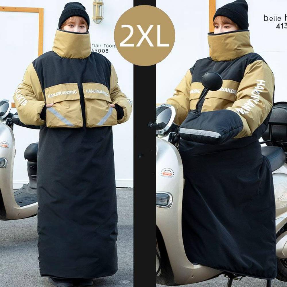바이크 라이딩 겨울 점퍼 기모 방한복 골드 2XL