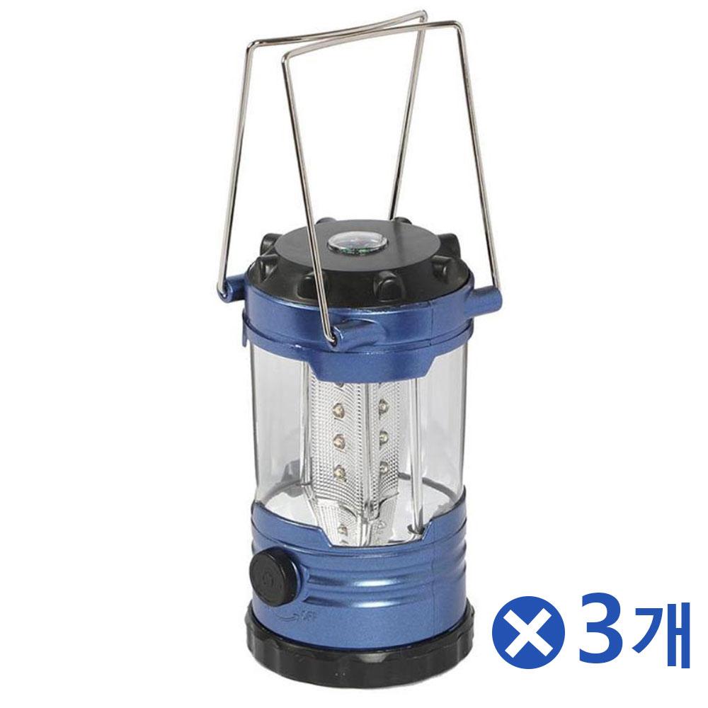상단 나침반 12구 LED 캠핑 랜턴x3개 캠핑실내등