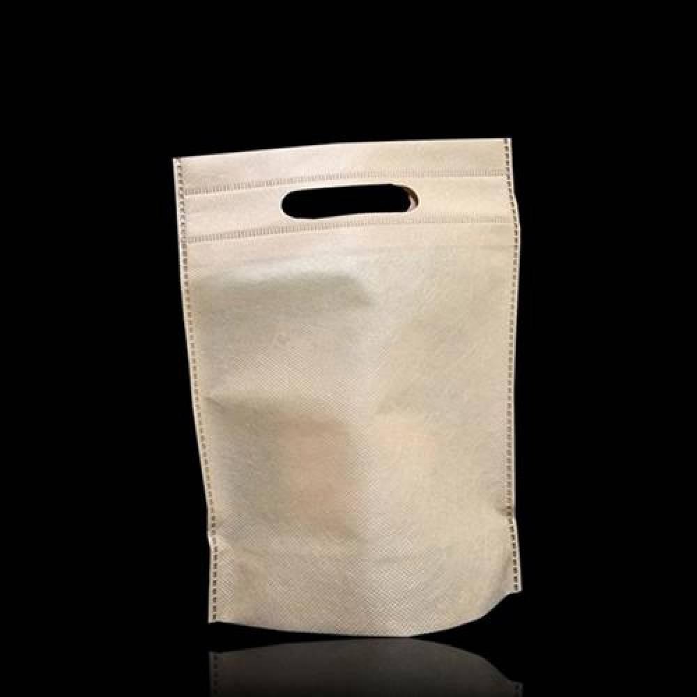 부직포 펀칭 쇼핑백 베이지 20X30cm 바닥8cm 150매