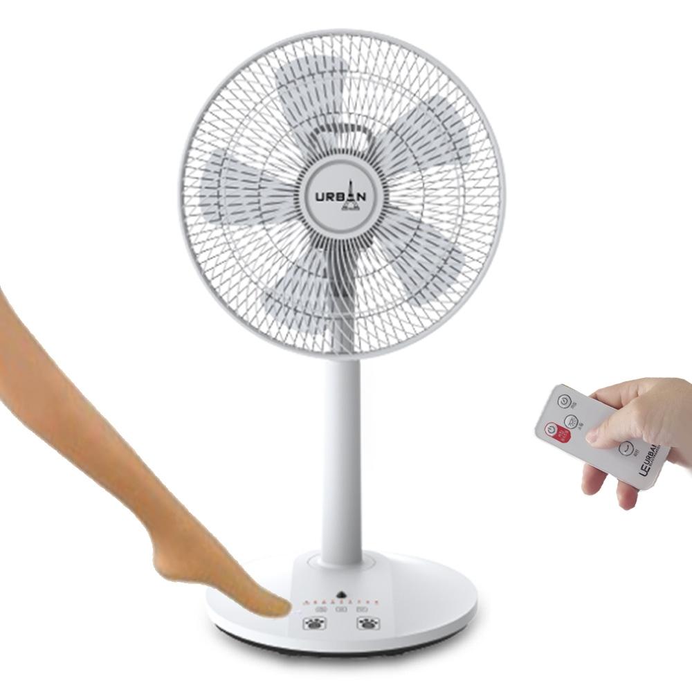 어반E55FR 발터치 14형 리모컨 스탠드 선풍기 5엽날개