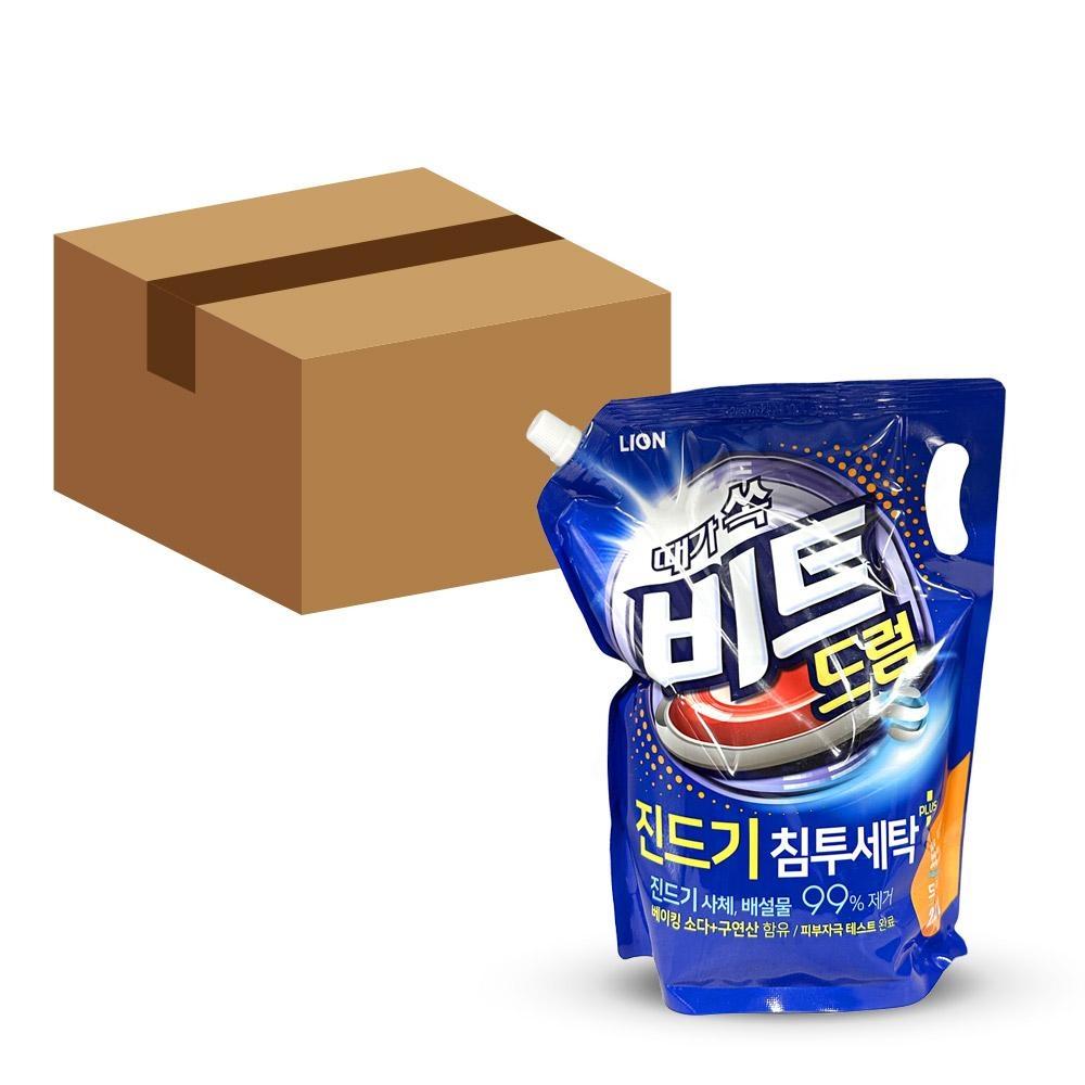 LION 때가쏙비트 드럼 침투세탁 리필 2L X 6개