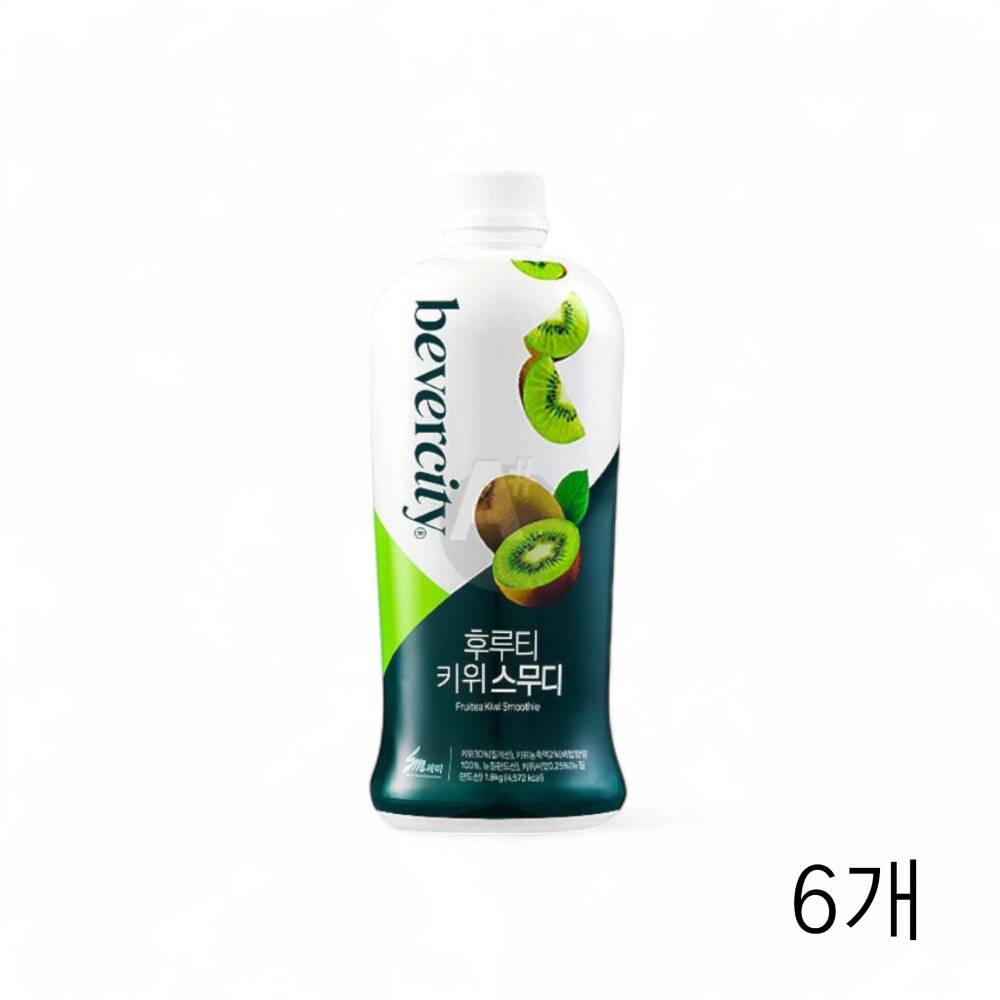 베버시티 후루티 키위 스무디 1.8Kg X 6개 요거트 카페 음료 대용량 식재료 카페재료