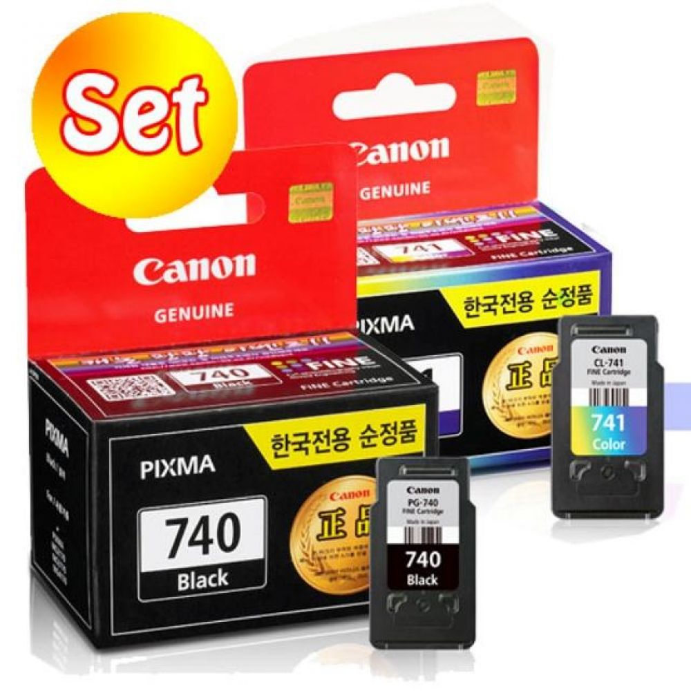 캐논 PG-740 CL-741 정품잉크 세트(소용량) MG4270