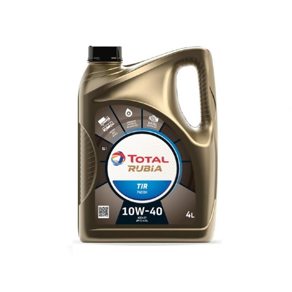 Total RUBIA TIR 7400K 10W-40 4L 4개 1박스 디젤엔진오일