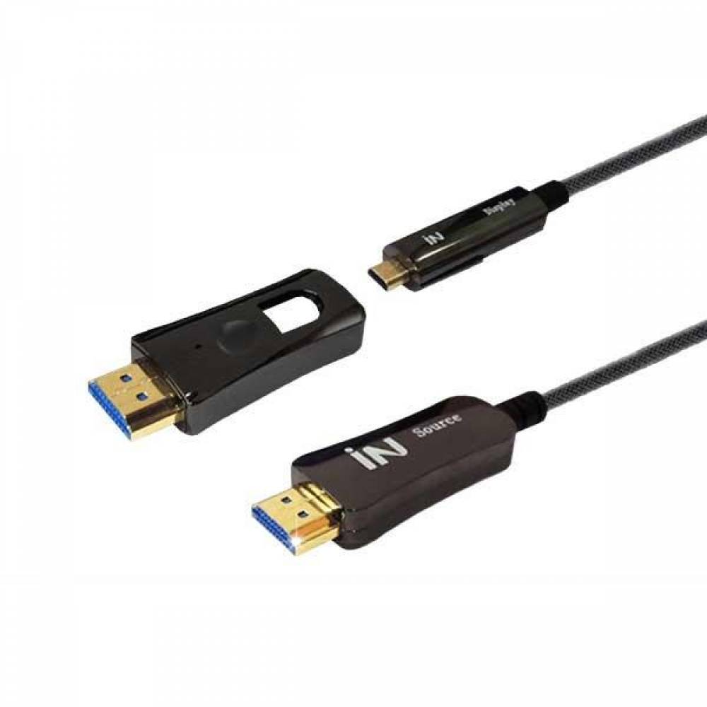 Hybrid 광 HDMI V2.0 분리 배관용 케이블 15m