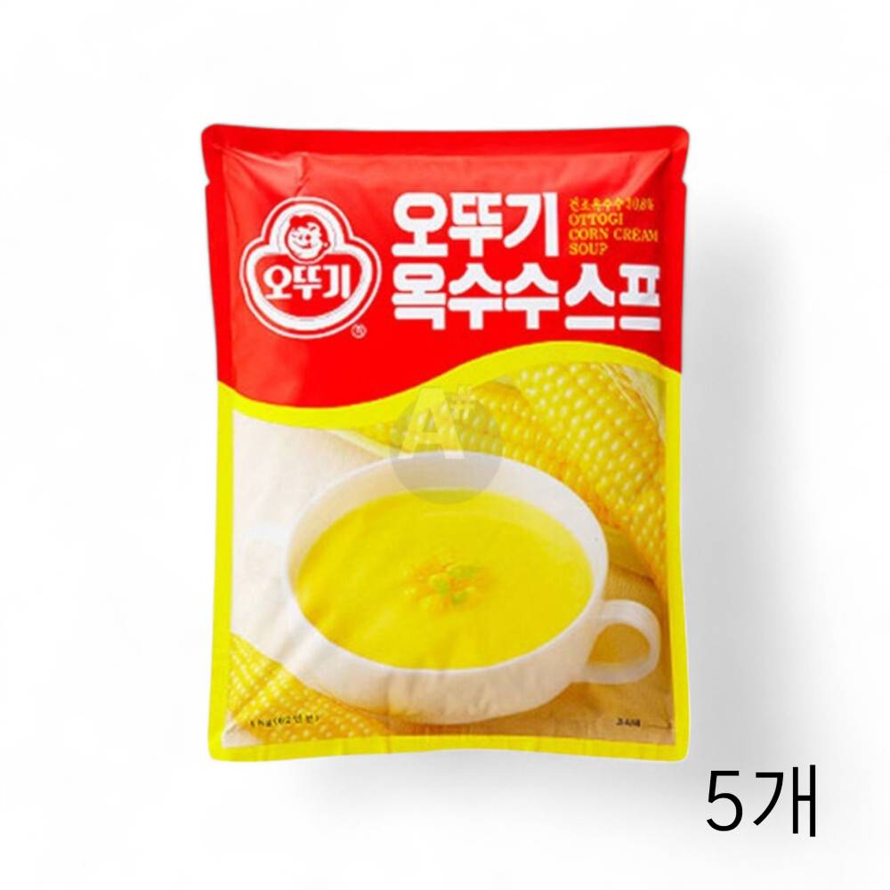 오뚜기 옥수수스프 1kg X 5개 분말스프 대용량 스프만들기 식당용식자재 가루스프