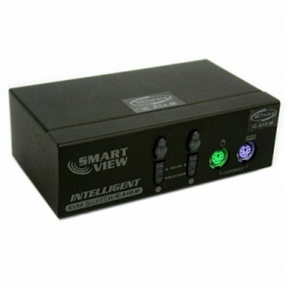 TMate KVM 2대1 스위치 마우스클릭킹 PS2용