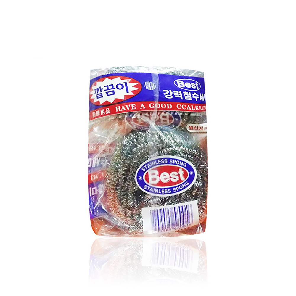깔끔이 철 왕스퐁 수세미 35g X 100개