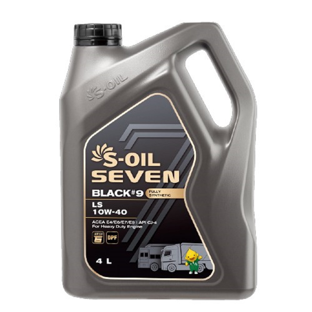 S-OIL 7 BLACK 9 LS 10W-40 4L 4개 1박스 디젤엔진오일