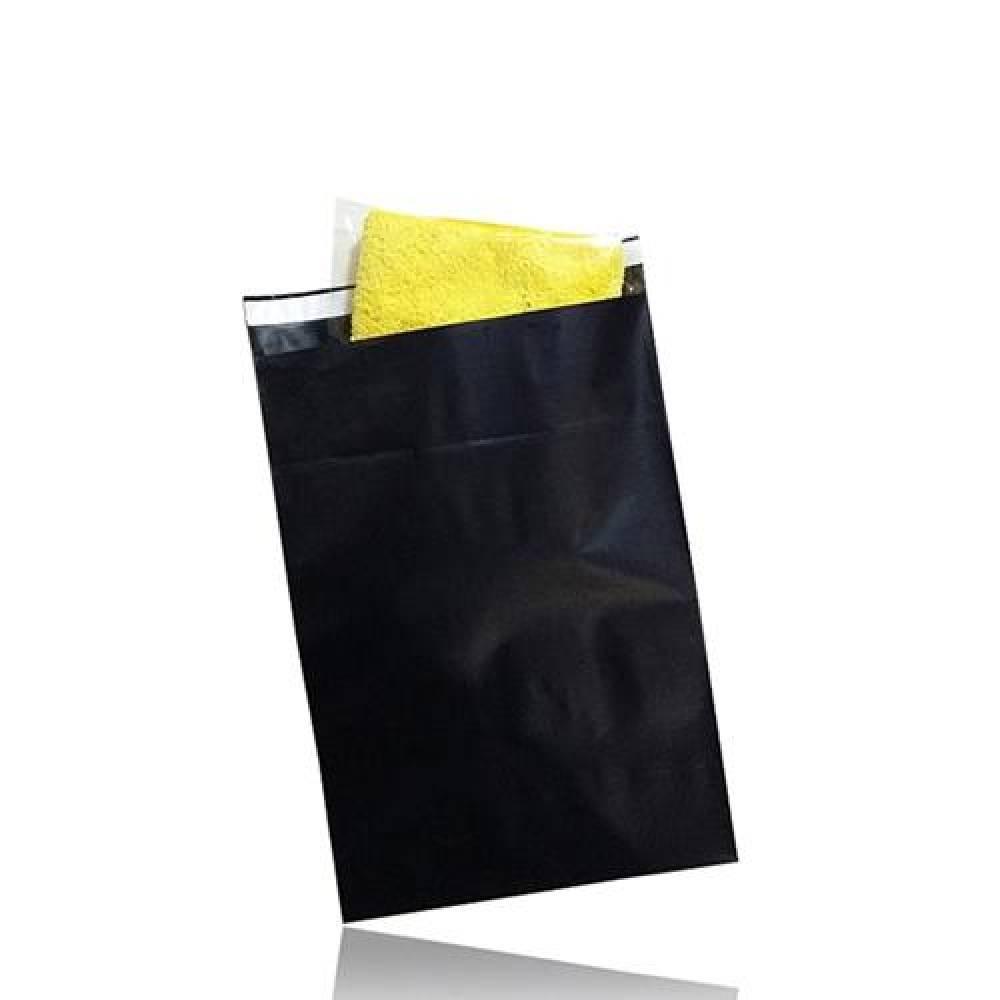 두께0.09mm HDPE 택배봉투 25X35cm 접착4cm 블랙 300P