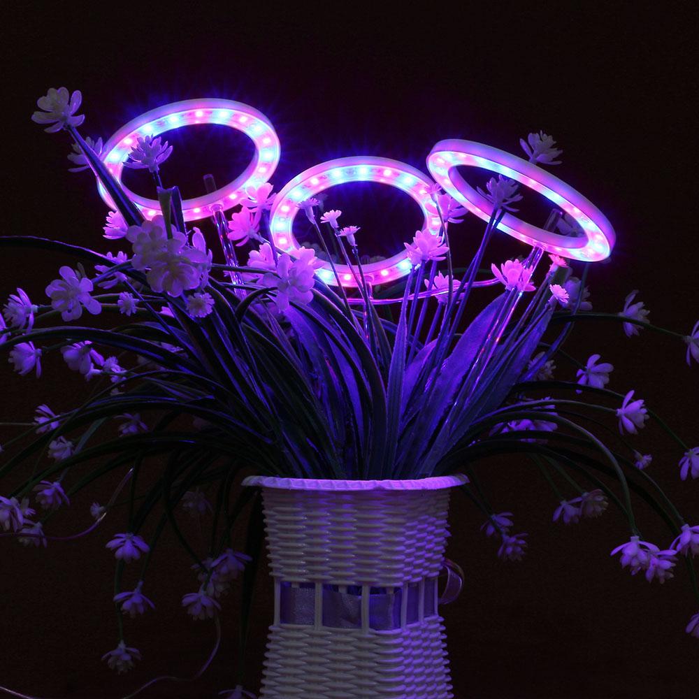 엔젤링 화분 LED 식물등(3헤드) (레드-블루) 식물램프