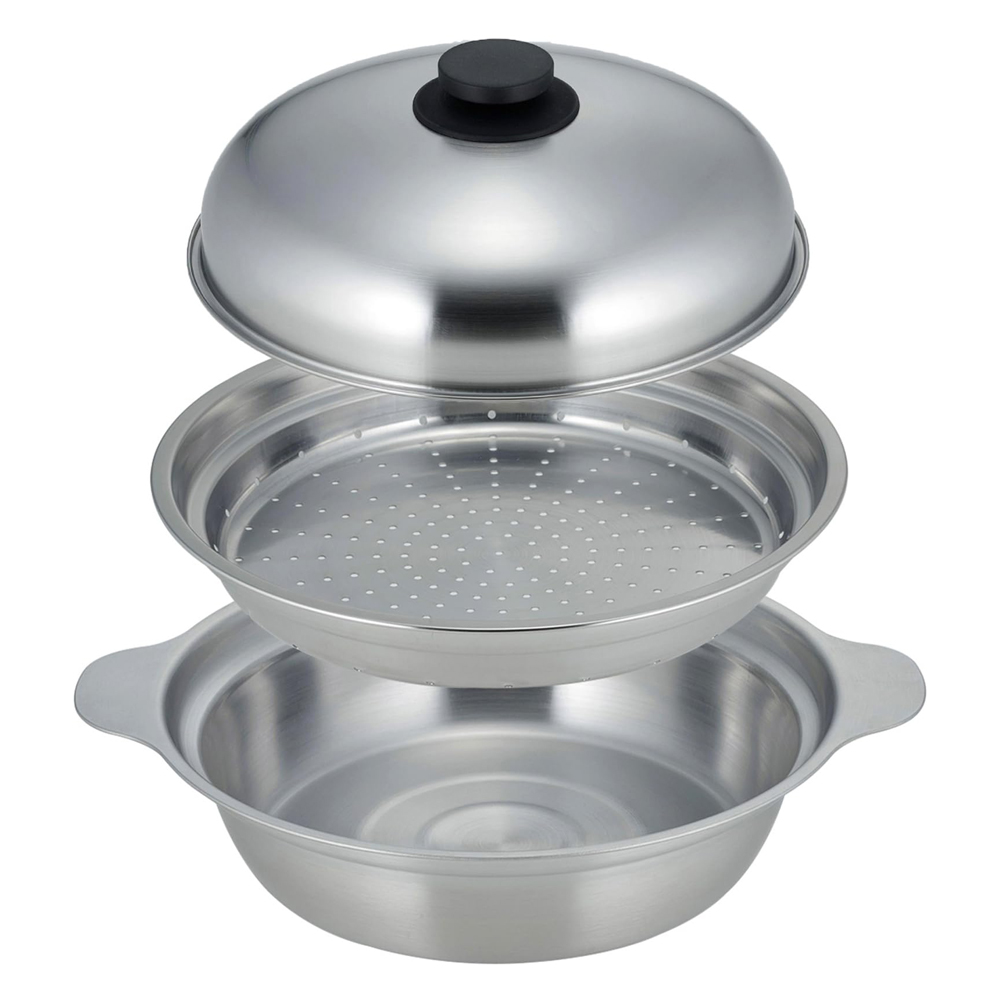 일본산 전골 냄비 찜기 세트 24cm