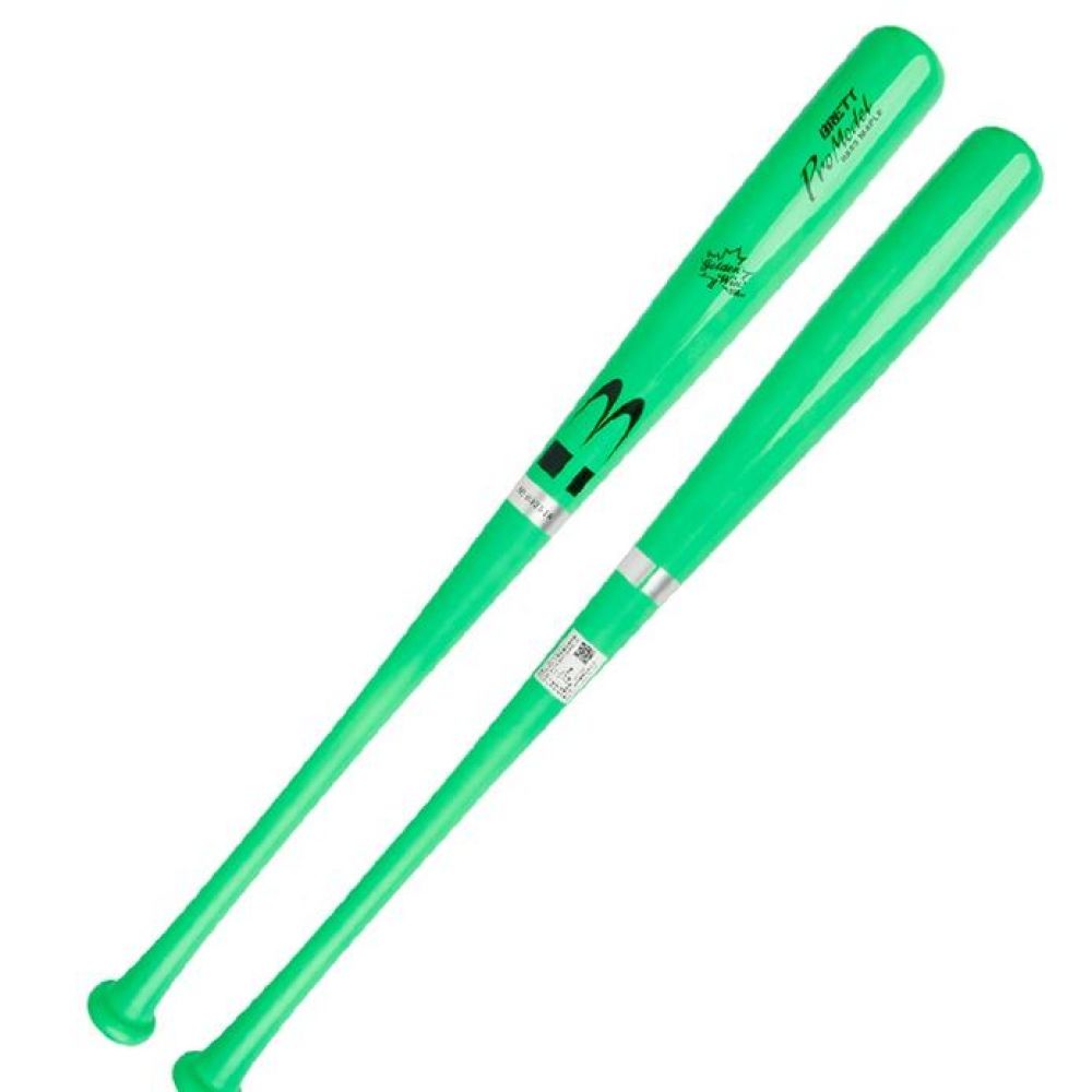 브렛 하드메이플 압축 나무배트 그린 84cm 야구배트