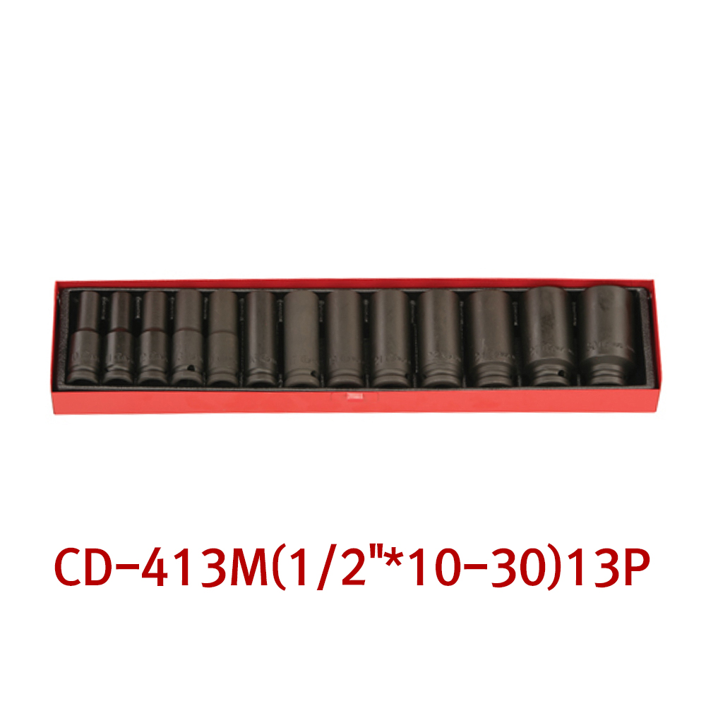 지니어스 임팩트 소켓세트(롱) CD-413M 13PCS